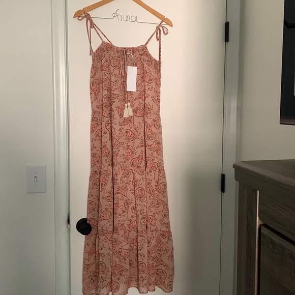 Lush Pink Paisley Maxi Dress - Picture 1 of 3